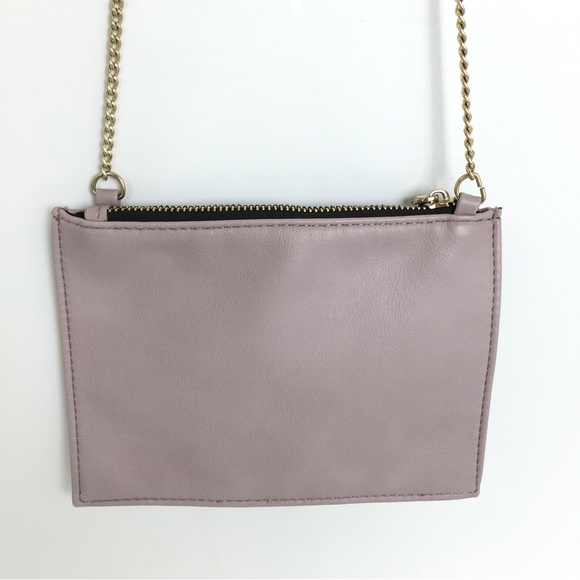 Big Buddha Small Crossbody Bag Lavender Purple With Gold Chainlink Strap - Picture 4 of 14